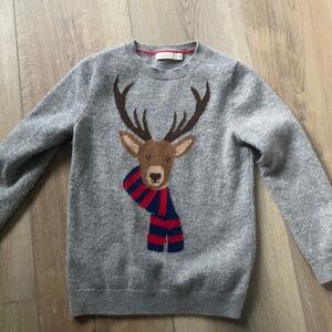 Boden Reindeer Cashmere Sweater